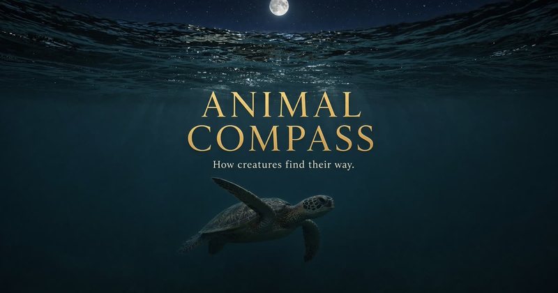 Share card for Animal Compass: How animals find their way.
