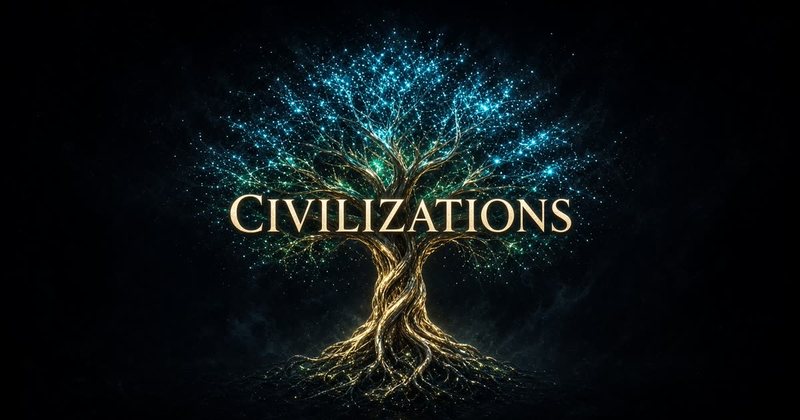 Share card for Civilizations: A tree of human history.