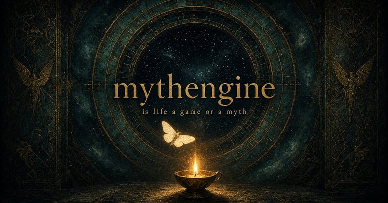 Share card for Mythengine: Is life a game, or a myth?.