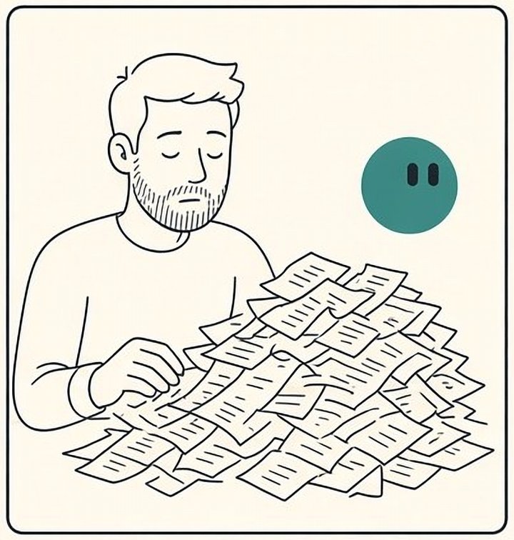 A pile of receipts, and a sigh.